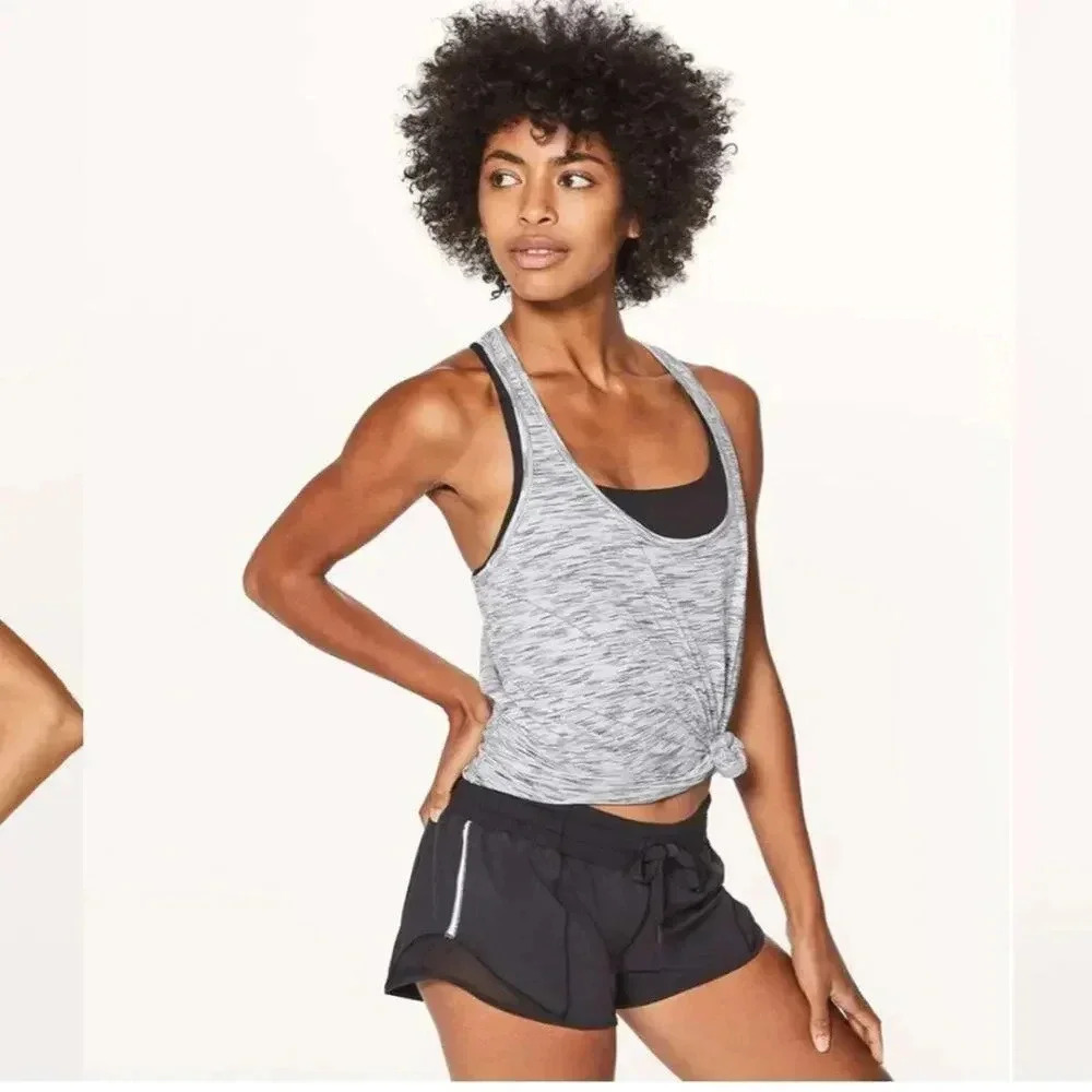 Lululemon Our Sport Tank Tiger Space Dye Black White - 8